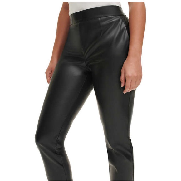DKNY Jeans Women's Faux Leather Pant - Picture 4 of 5